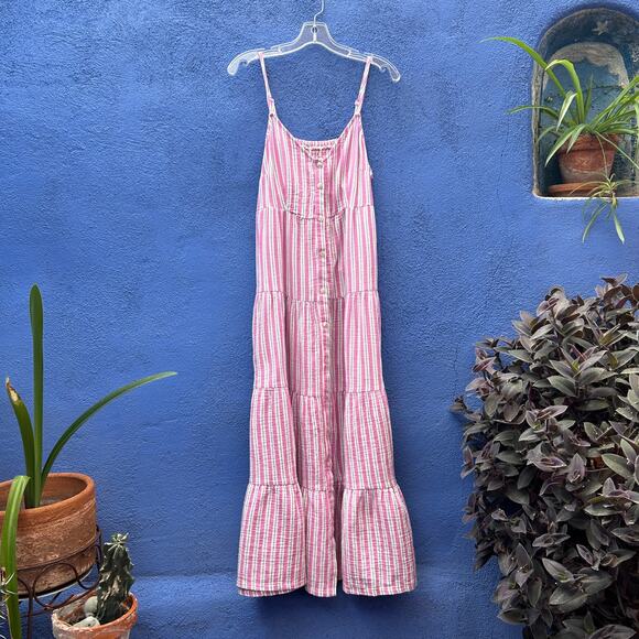 prink striped cotton sundress - Picture 1 of 6